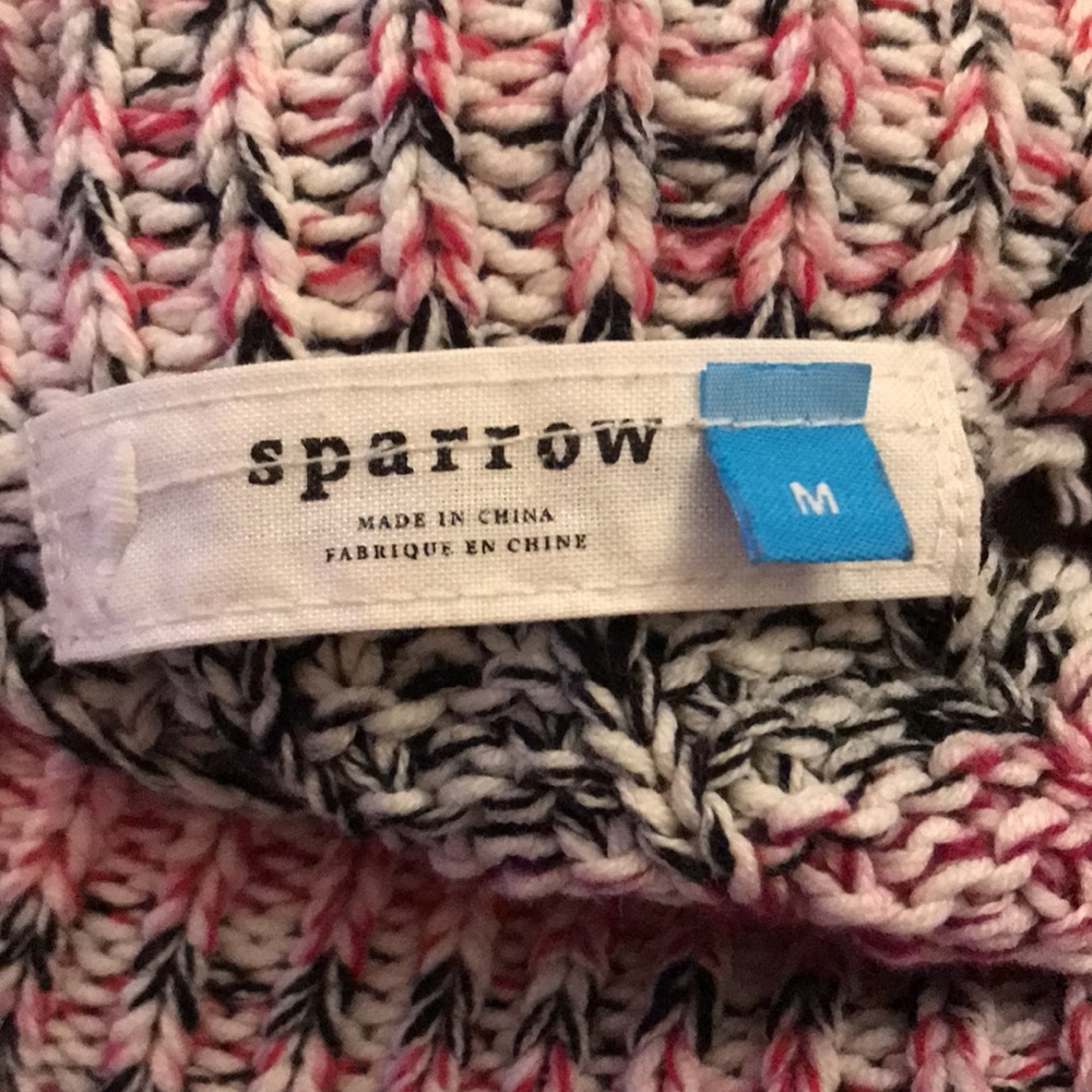 Anthropologie Sparrow Alma Turtleneck Sweater Pink Boho Cottagecore - Picture 6 of 9